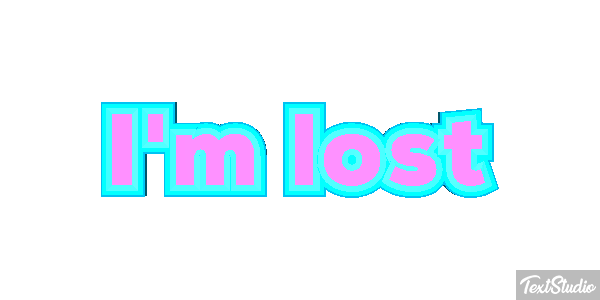 I'm Lost Text effect