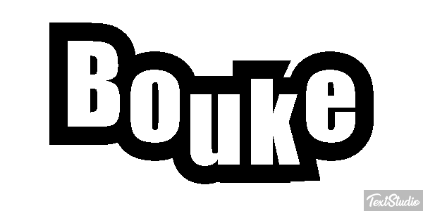 Bouke Tekst effect