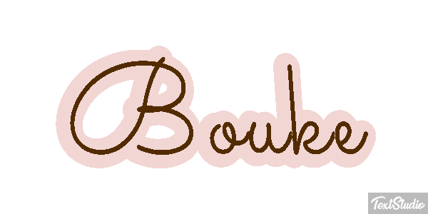 Bouke Tekst effect