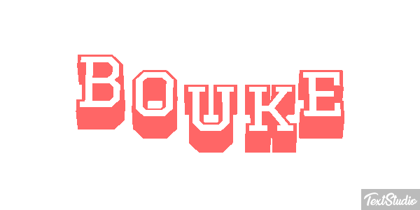 Bouke Tekst effect