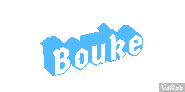 Bouke Tekst effect