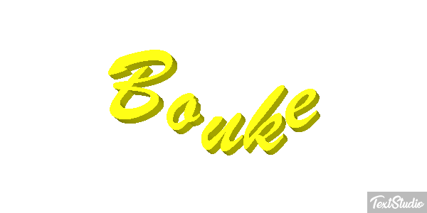 Bouke Tekst effect