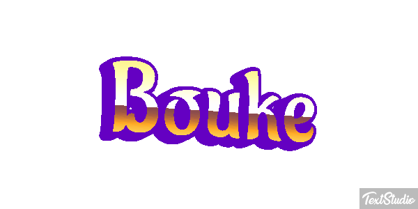 Bouke Tekst effect