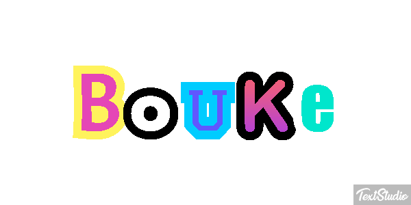 Bouke Tekst effect
