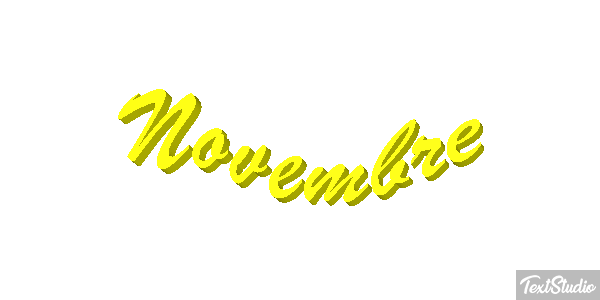 Novembre Effet de texte