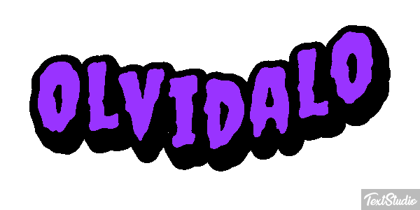 Olvídalo Efecto de texto