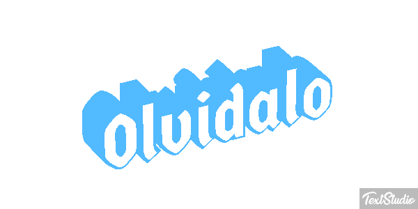 Olvídalo Efecto de texto