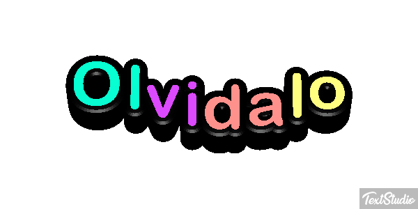 Olvídalo Efecto de texto