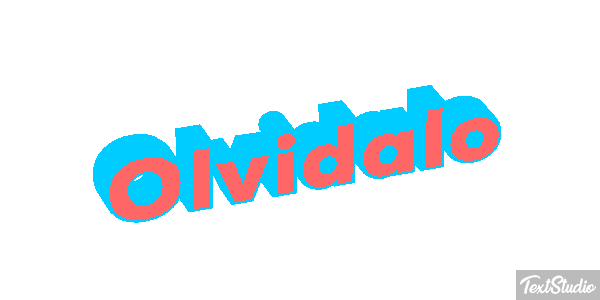 Olvídalo Efecto de texto