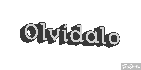 Olvídalo Efecto de texto