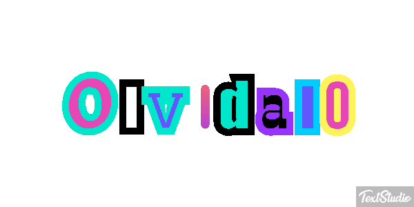 Olvídalo Efecto de texto