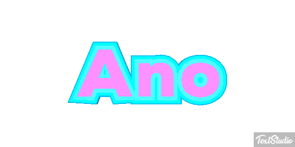 Ano Efecto de texto