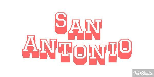 San Antonio Effetto testo