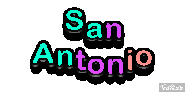 San Antonio Effetto testo