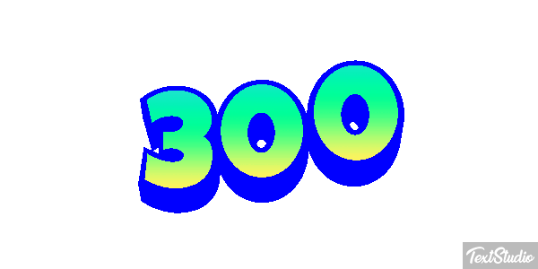 300 テキスト効果