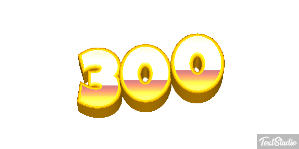 300 テキスト効果