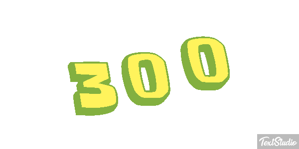 300 テキスト効果