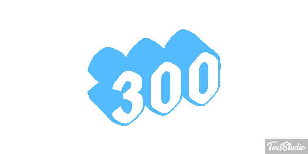 300 テキスト効果