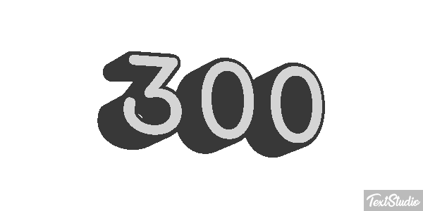 300 テキスト効果