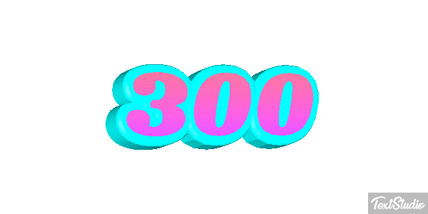 300 テキスト効果