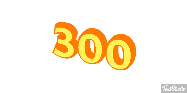 300 テキスト効果