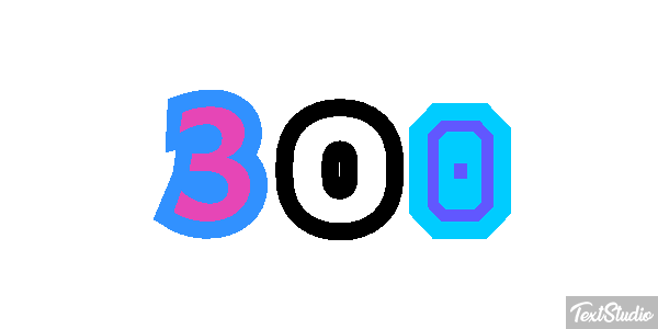 300 テキスト効果