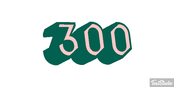 300 テキスト効果