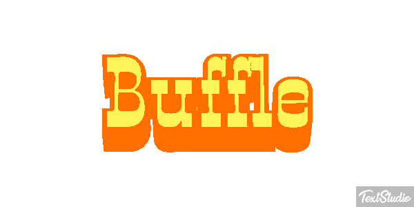 Buffle Effetto testo