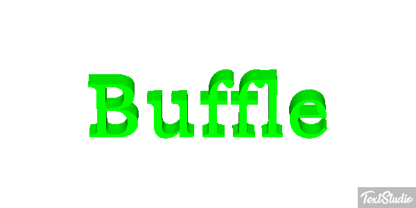 Buffle Effetto testo