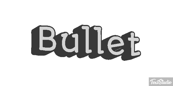 Bullet Efekt tekstowy