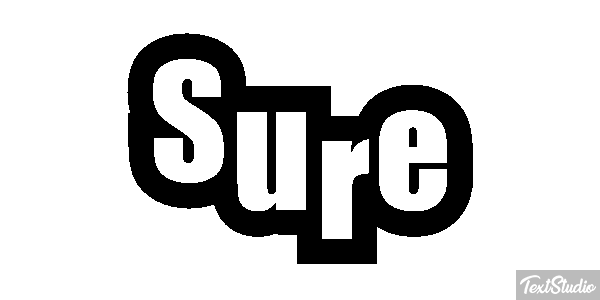Sure Effet de texte