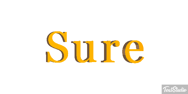 Sure Effet de texte