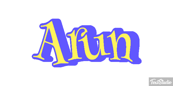 Arun Texteffekt