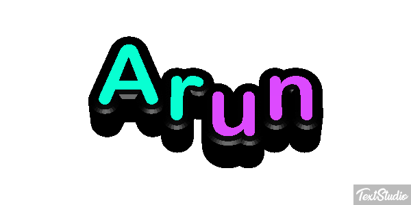 Arun Texteffekt