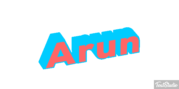 Arun Texteffekt