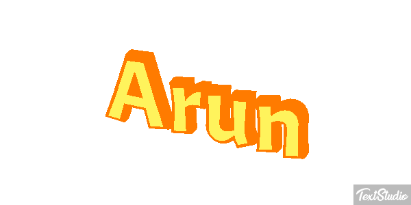 Arun Texteffekt