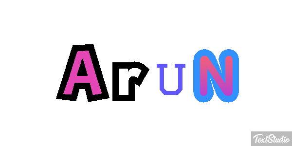 Arun Texteffekt