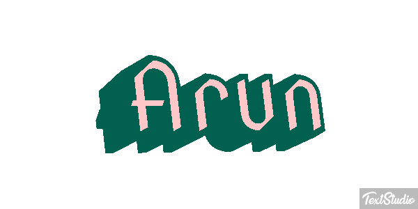 Arun Texteffekt