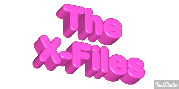 The X-Files Tekst effect