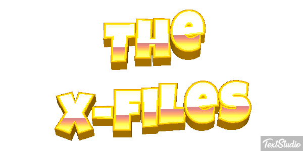 The X-Files Tekst effect
