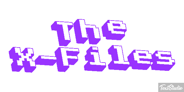 The X-Files Tekst effect