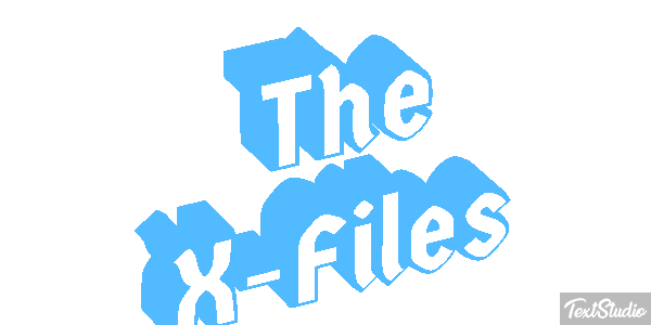 The X-Files Tekst effect