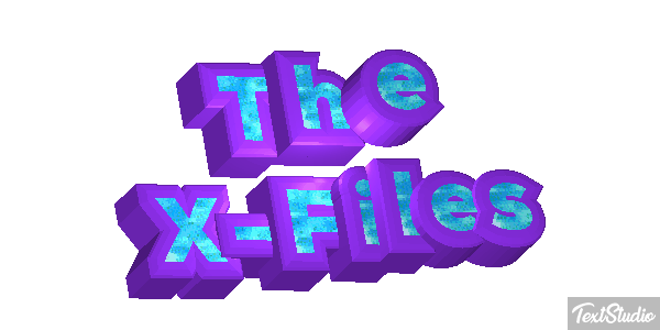 The X-Files Tekst effect