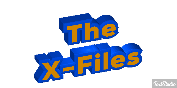 The X-Files Tekst effect