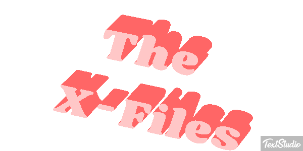 The X-Files Tekst effect