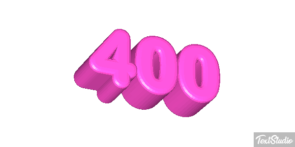 400 Text effect