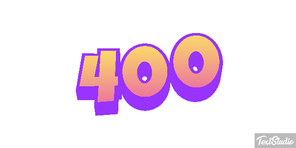 400 Text effect