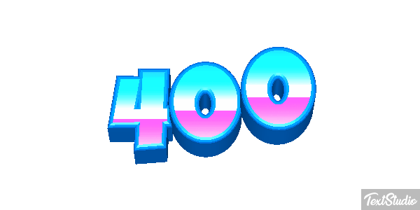 400 Text effect