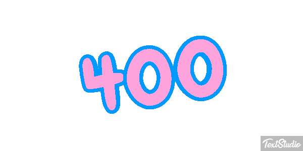 400 Text effect
