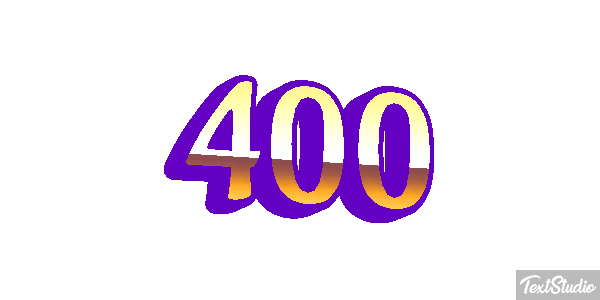 400 Text effect